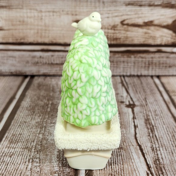 DEPT 56 Shrubs In A Tub Springtime Of The Snowbunnies Accessory Bird Dove Tree - Picture 4 of 5